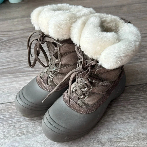 Columbia  Sierra Summette Snow Boots Brown Suede Thermolite H5 - Picture 1 of 14